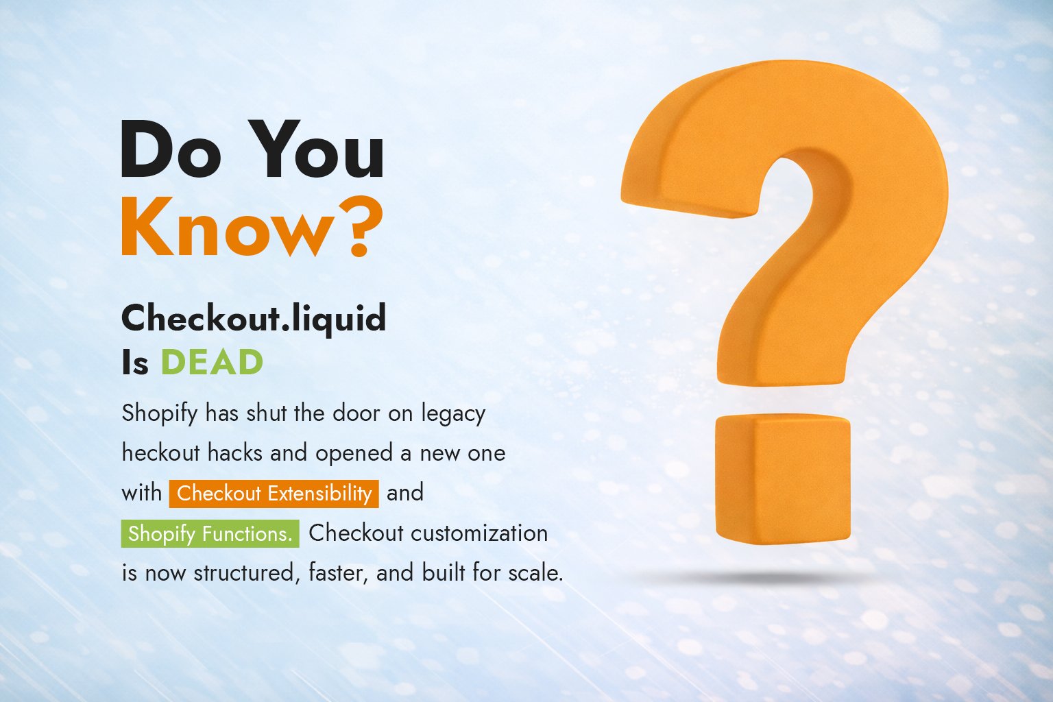 checkout.liquid Is Dead