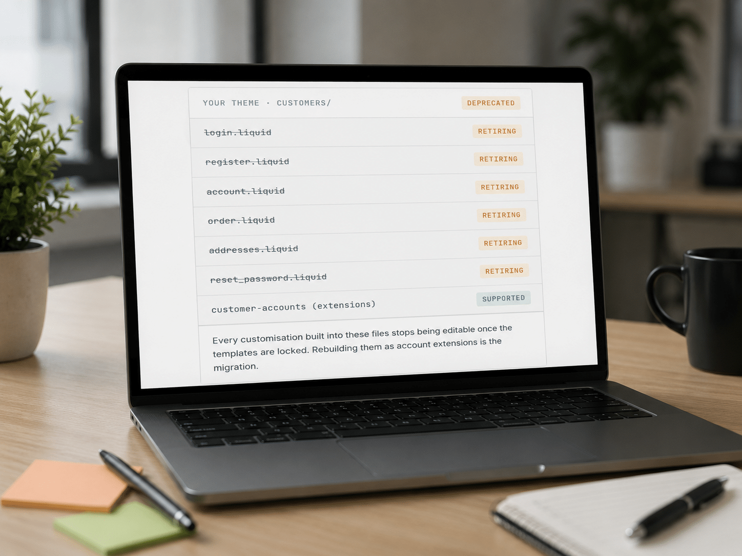 Legacy Customer Account Migration process from store check to go-live